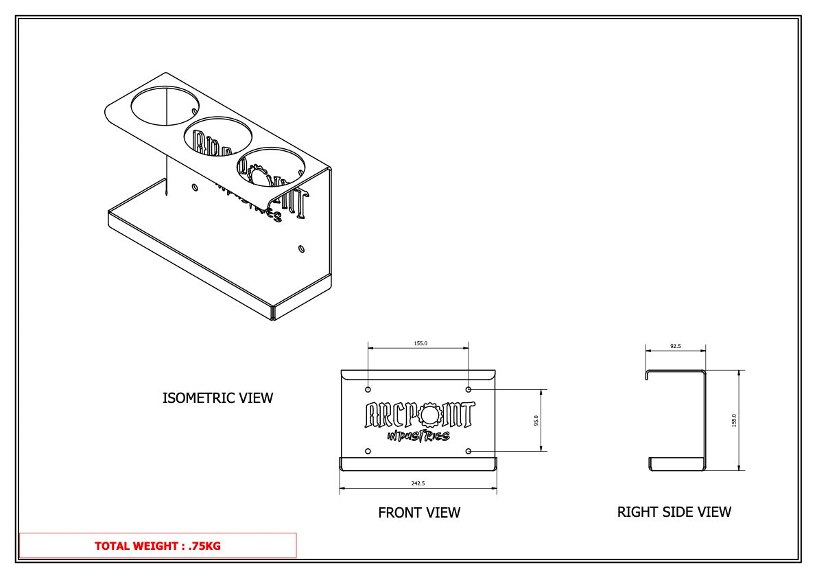 APX 3 Can Aerosol Holder