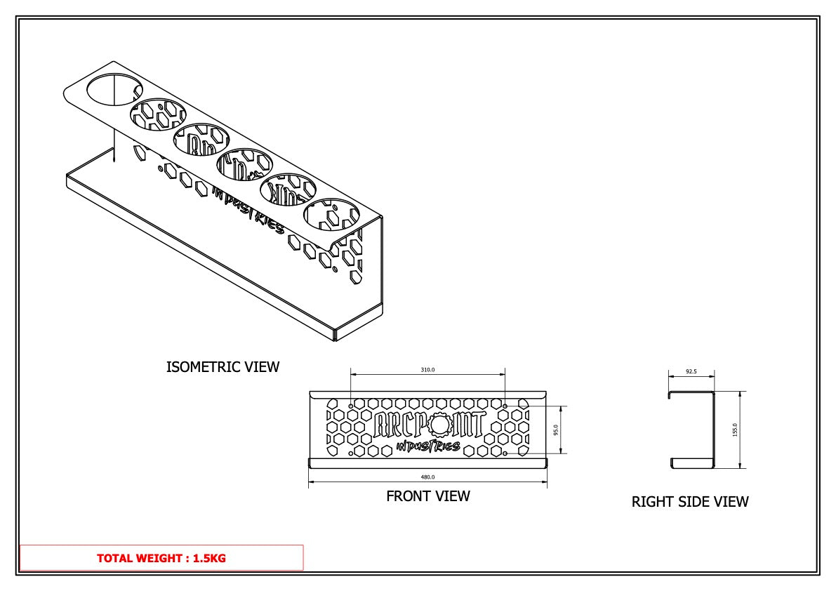 APX 6 Can Aerosol Holder