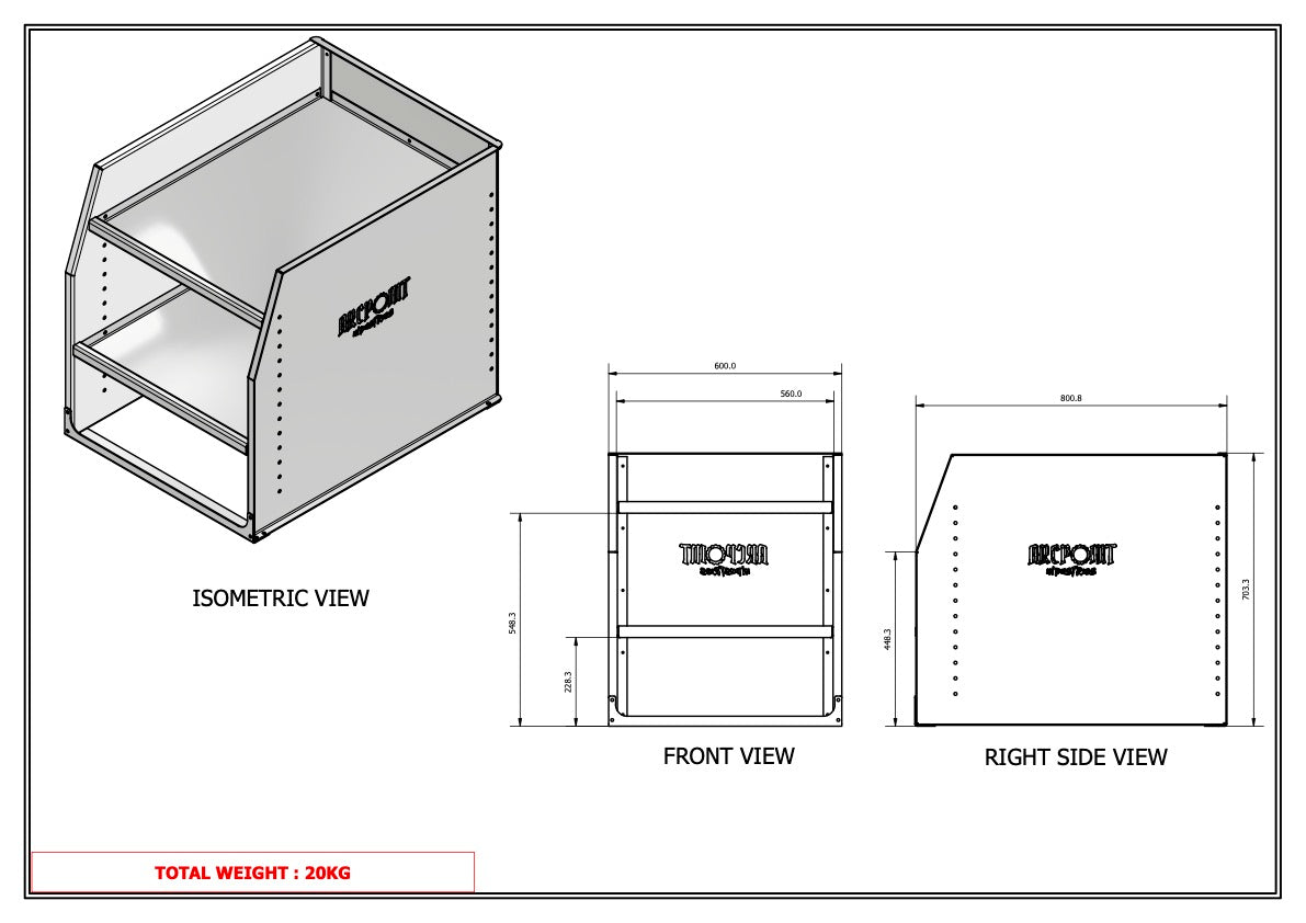 APX 600 Adjustable Shelving Unit
