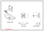 APX Canopy Wall Mounted Adjustable Spare Wheel Carrier