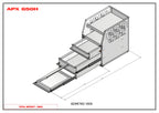 APX 4 Tier Bench, Drawer & Shelving Unit
