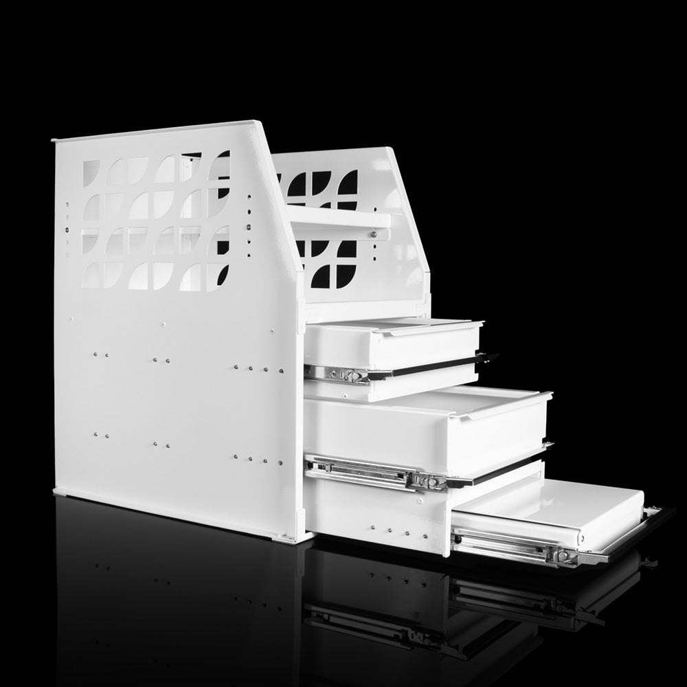 APX 4 Tier Bench, Drawer & Shelving Unit