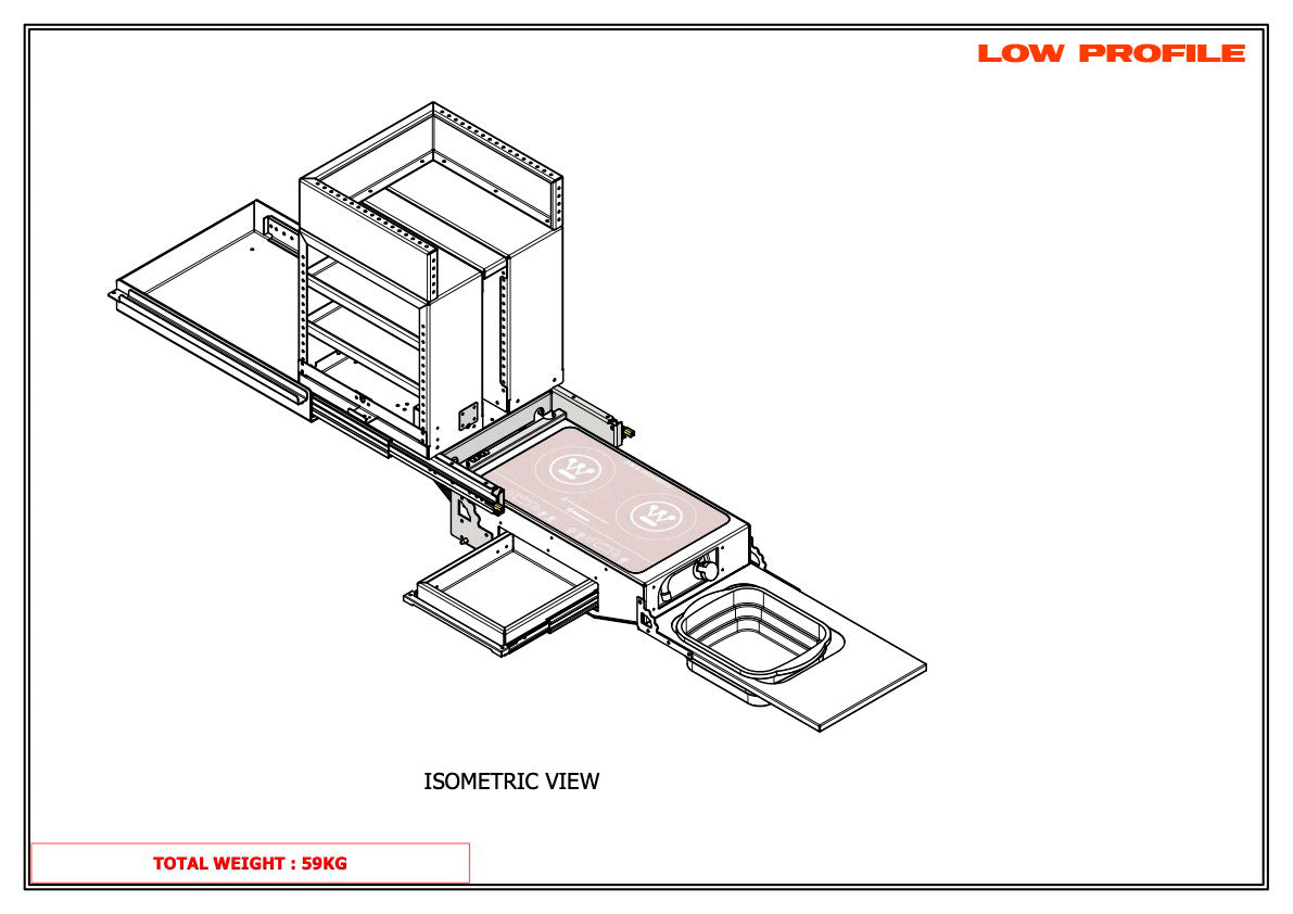 APX Fold Out 240v Kitchen