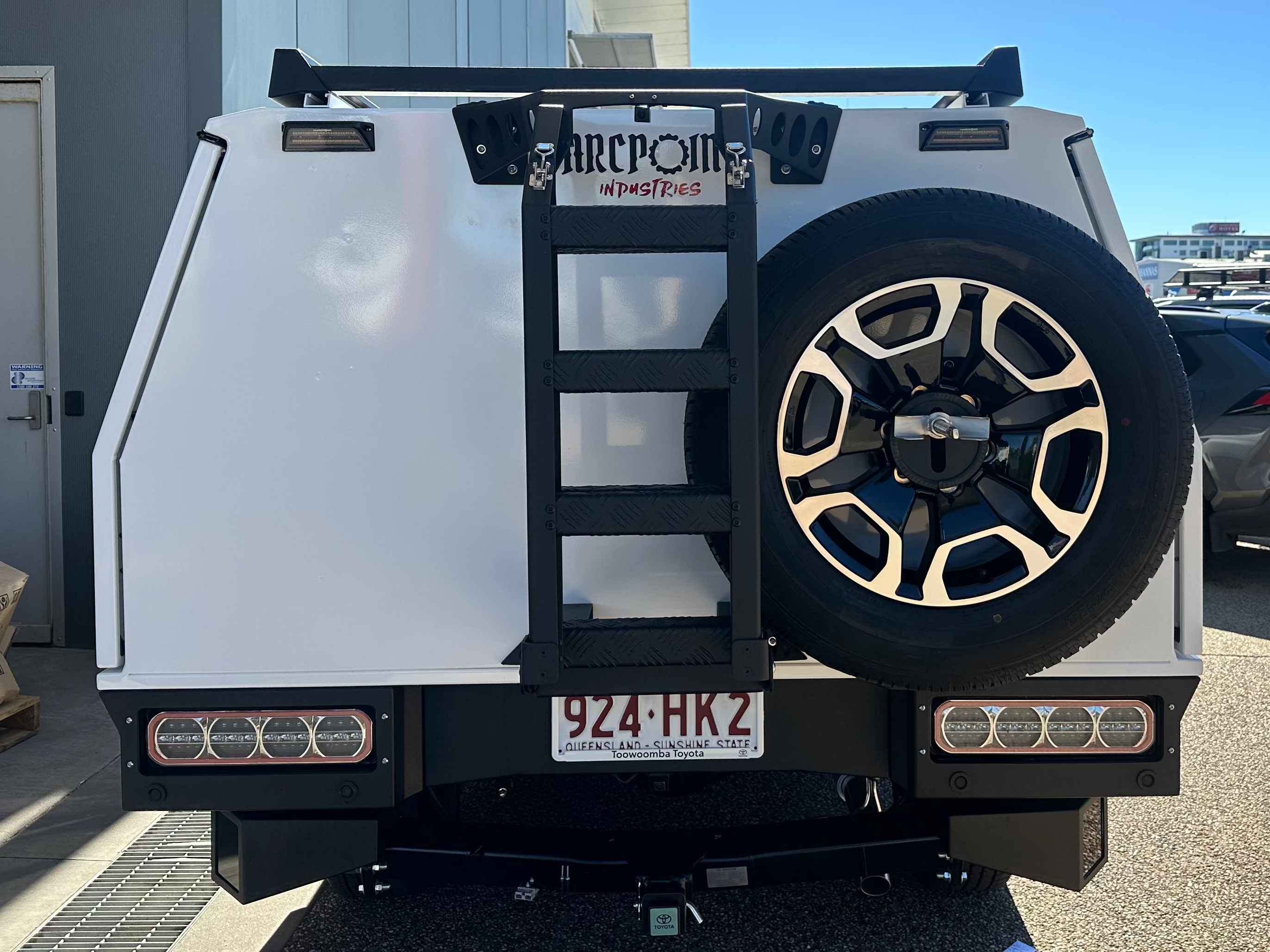 APX Canopy Wall Mounted Adjustable Spare Wheel Carrier