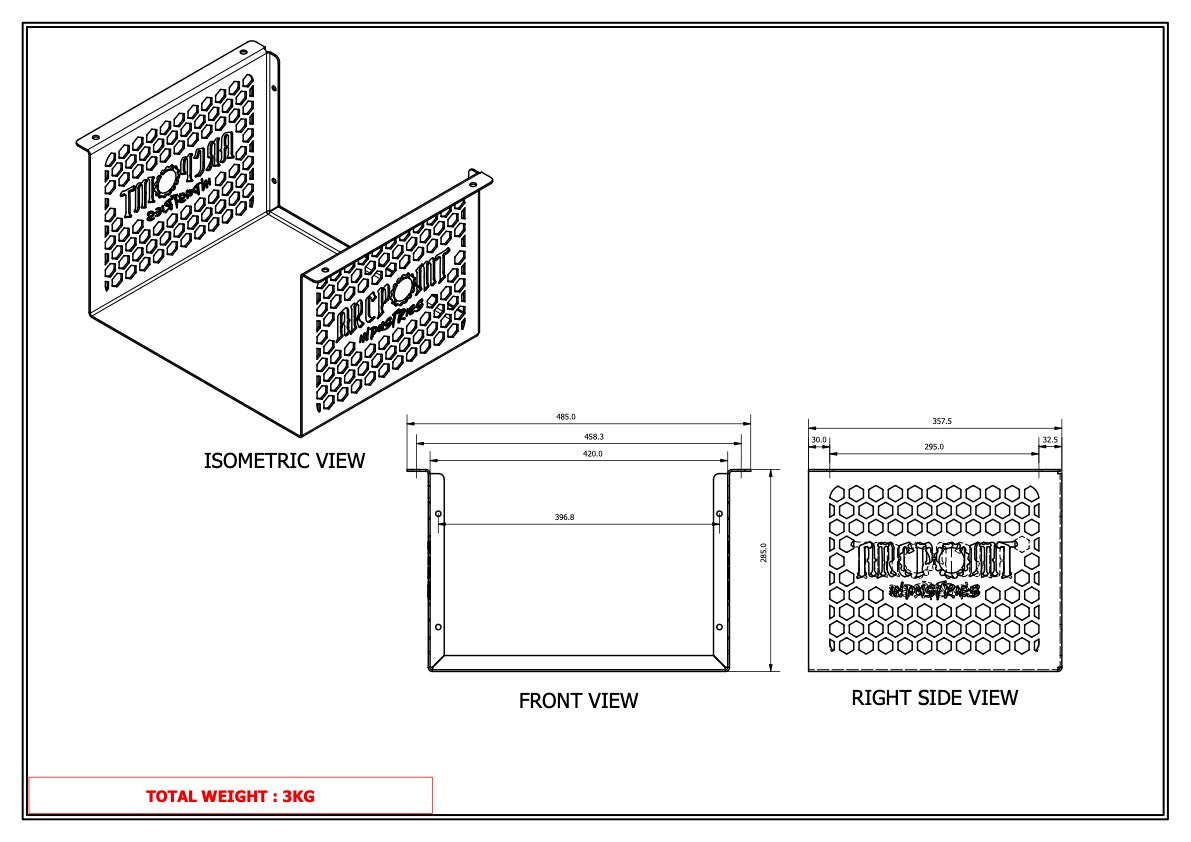APX Big Bertha 12v Oven Canopy Mount